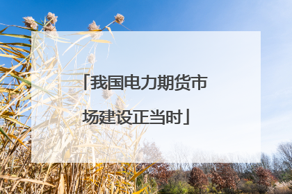 我国电力期货市场建设正当时
