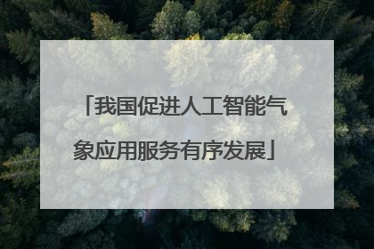 我国促进人工智能气象应用服务有序发展