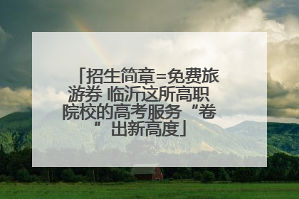 招生简章=免费旅游券 临沂这所高职院校的高考服务“卷”出新高度