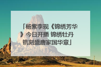 杨紫李现《锦绣芳华》今日开播 锦绣牡丹镌刻盛唐家国华章