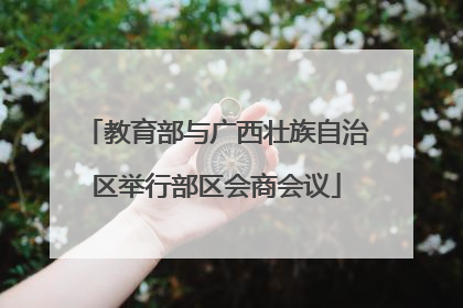 教育部与广西壮族自治区举行部区会商会议
