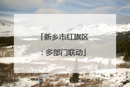 新乡市红旗区：多部门联动