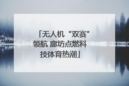 无人机“双赛”领航 廊坊点燃科技体育热潮