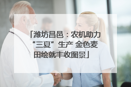 潍坊昌邑：农机助力“三夏”生产 金色麦田绘就丰收图景