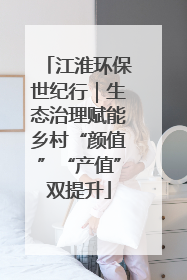 江淮环保世纪行｜生态治理赋能乡村“颜值”“产值”双提升