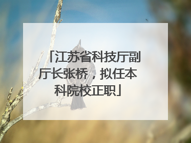 江苏省科技厅副厅长张桥，拟任本科院校正职