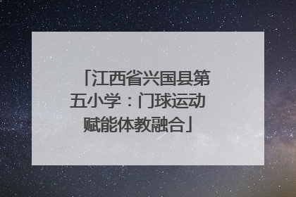 江西省兴国县第五小学：门球运动赋能体教融合