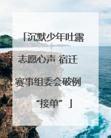 沉默少年吐露志愿心声 宿迁赛事组委会破例“接单”