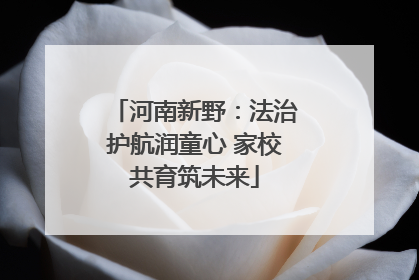 河南新野：法治护航润童心 家校共育筑未来