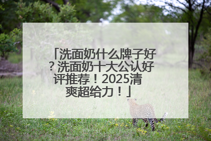 洗面奶什么牌子好？洗面奶十大公认好评推荐！2025清爽超给力！