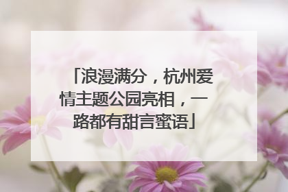 浪漫满分，杭州爱情主题公园亮相，一路都有甜言蜜语