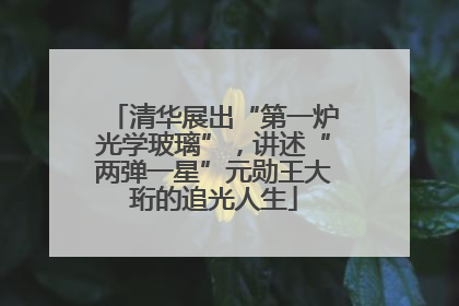 清华展出“第一炉光学玻璃”，讲述“两弹一星”元勋王大珩的追光人生