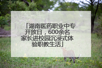 湖南医药职业中专开放日，600余名家长进校园沉浸式体验职教生活