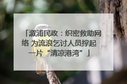 溆浦民政：织密救助网络 为流浪乞讨人员撑起一片“清凉港湾”