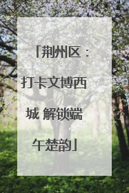 荆州区：打卡文博西城 解锁端午楚韵