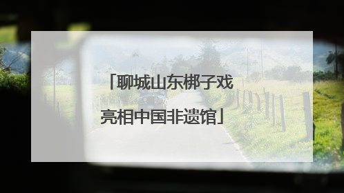 聊城山东梆子戏亮相中国非遗馆