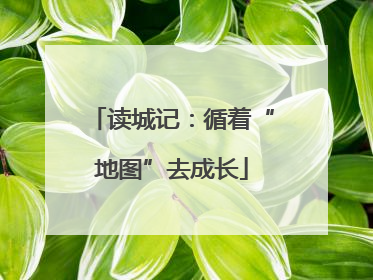 读城记：循着“地图”去成长