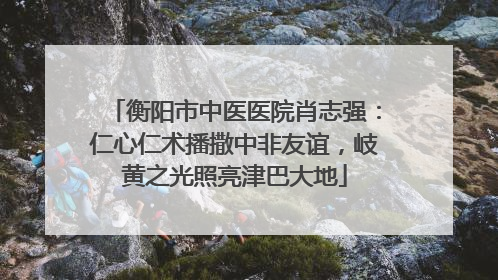 衡阳市中医医院肖志强：仁心仁术播撒中非友谊，岐黄之光照亮津巴大地