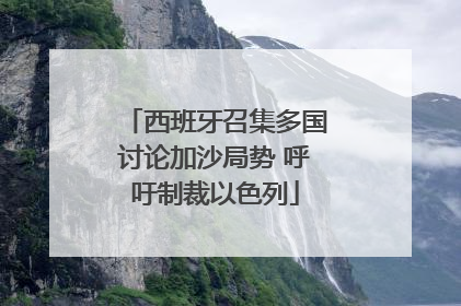 西班牙召集多国讨论加沙局势 呼吁制裁以色列