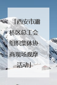 西安市灞桥区总工会组织集体协商现场观摩活动