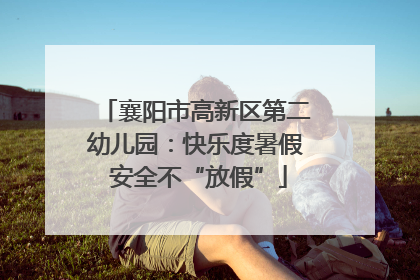 襄阳市高新区第二幼儿园：快乐度暑假 安全不“放假”