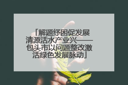 解题纾困促发展 清源活水产业兴——包头市以问题整改激活绿色发展脉动