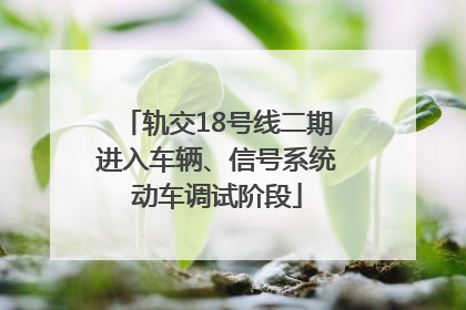 轨交18号线二期进入车辆、信号系统动车调试阶段