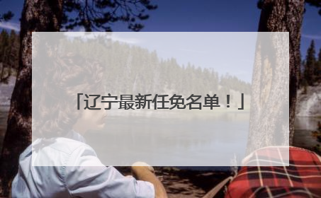辽宁最新任免名单！