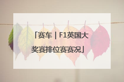 赛车｜F1英国大奖赛排位赛赛况