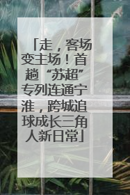 走，客场变主场！首趟“苏超”专列连通宁淮，跨城追球成长三角人新日常
