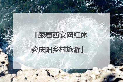跟着西安网红体验庆阳乡村旅游