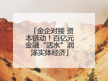 金企对接 资本链动！百亿元金融“活水”润泽实体经济