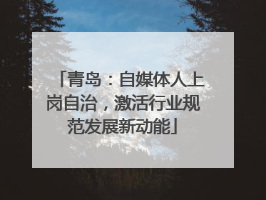 青岛：自媒体人上岗自治，激活行业规范发展新动能