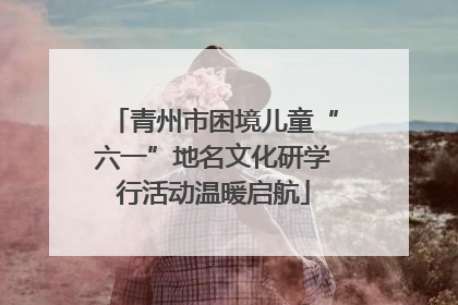 青州市困境儿童“六一”地名文化研学行活动温暖启航