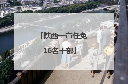 陕西一市任免16名干部