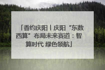 香约庆阳丨庆阳“东数西算”布局未来赛道：智算时代 绿色领航