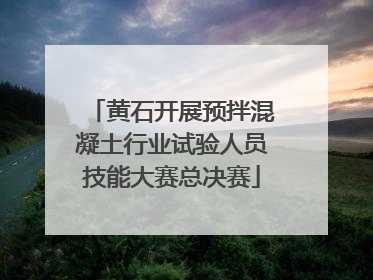 黄石开展预拌混凝土行业试验人员技能大赛总决赛