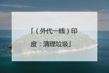（外代一线）印度：清理垃圾