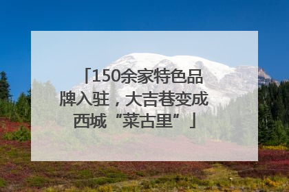 150余家特色品牌入驻，大吉巷变成西城“菜古里”