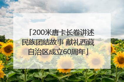 200米唐卡长卷讲述民族团结故事 献礼西藏自治区成立60周年