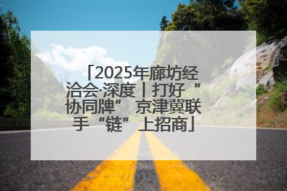 2025年廊坊经洽会·深度丨打好“协同牌” 京津冀联手“链”上招商