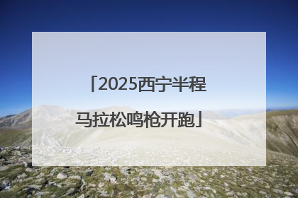 2025西宁半程马拉松鸣枪开跑
