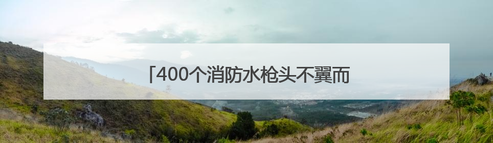 400个消防水枪头不翼而飞，偷这些设施“真刑”！