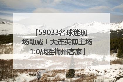 59033名球迷现场助威！大连英博主场1:0战胜梅州客家